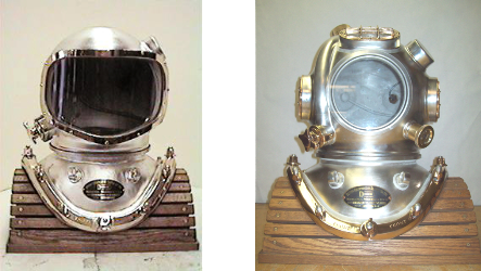 Commercial Divers Helmet 2 Variations